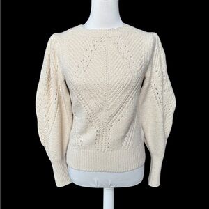 Anthropologie Cream Sweater size S